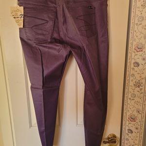 SEVEN7 LUXE Vegan Leather Skinny Jeans. Size 22